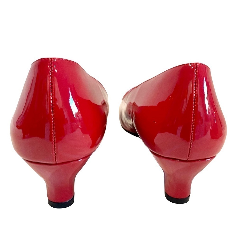 NEW—Pleaser FAB-420 Red Patent Leather 2” Kitten Heel, Office or Formal Size 14 - Picture 9 of 16